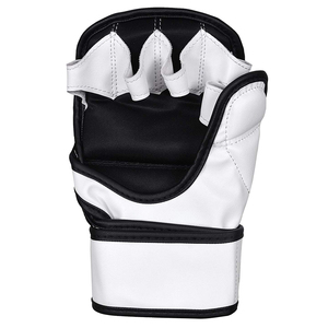 ถุงมือชกมวย PU สีดำขาว คุณภาพสูง ขายส่ง แบบ unisex ครึ่งนิ้ว ปิดด้วยเวลโคร อุปกรณ์ฝึกศิลปะการต่อสู้ ปี 2026 - Product Image 5