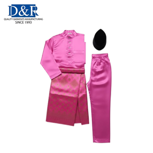 Baju Kurung Maselai OEM para Hombre, Ropa Tradicional Musulmana, Vestimenta Islámica Modesta de Poliéster para Bodas y Fiestas - Product Image 5