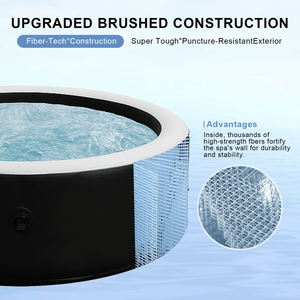 Grand spa portable Airjet 150 pour 5-6 personnes avec couvercle thermique, bain à remous massant pour patio, jardin, accessoire de bain de glace - Product Image 4