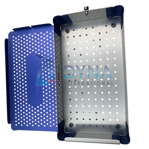 Boîte de Stérilisation Manuelle en Aluminium de Haute Qualité pour Instruments Chirurgicaux 245 x 150 x 50 mm (Revêtement Bleu) Certifiée CE pour Instruments Généraux - Product Image 4