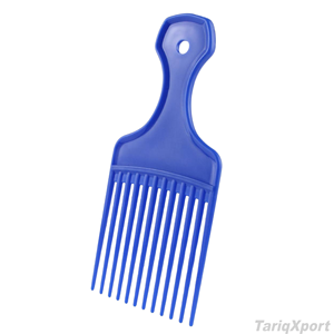 หวีซี่ห่างพลาสติกสำหรับผมหยิกแบบมืออาชีพ พร้อมโลโก้สั่งทำ ด้ามจับพีซีอเนกประสงค์ หวีกำจัดเหาสำหรับใช้ในบ้าน บรรจุกล่อง - Product Image 3