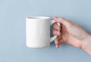 Customized White <b>Ceramic</b> Coffee <b>Mug</b> Matte Finish Minimalist Design Dishwasher And Microwave Safe For Home Use By UO INDIA - Product Image 4