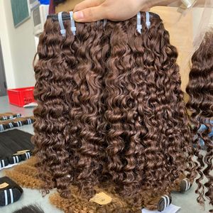 Extensions de cheveux humains vierges vietnamiennes Remy bouclés crépus eurasiens de haute qualité 100% sans enchevêtrement sans hangar - Product Image 5