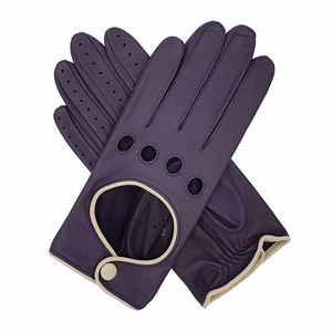 Gants de conduite unisexes en cuir de chèvre véritable de haute qualité, antidérapants, respirants et légers pour une conduite confortable - Product Image 1