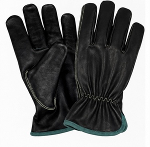 Gants de travail robustes et confortables en cuir grainé, antidérapants, résistants à la chaleur, design personnalisable, poignet renforcé, respirants, longs et hauts - Product Image 1