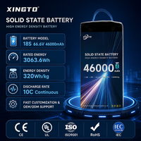 Batterie LiPo prismatique professionnelle XINGTO 18S46Ah pour drone de relevé industriel, UAV, cyclomoteur électrique et scooter – Ensemble d'alimentation