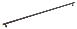 มือจับตู้ยาวสแตนเลส 304 สีดำด้านทองแบบสองสี ดีไซน์วานเตอร์ สำหรับประตูตู้เสื้อผ้า อุปกรณ์ตกแต่งเฟอร์นิเจอร์ทันสมัย - Product Image 2