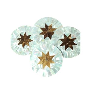 Elegant Shell Inlay <b>Drink</b> <b>Coasters</b> for Home Decor - Product Image 3