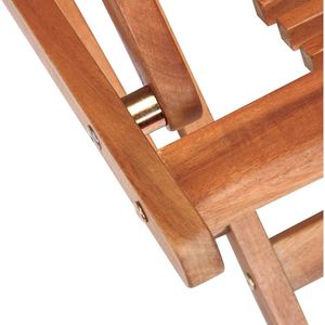 Fauteuil de jardin pliable en teck Java Furni Craft Wezase avec repose-pieds - Imperméable - Product Image 6