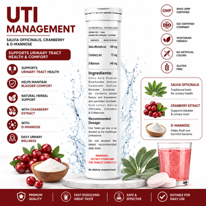 Comprimé effervescent pour la gestion naturelle des infections urinaires, confort urinaire, santé de la vessie, soutien quotidien, fabricant OEM ODM - Product Image 2
