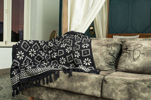 Bán Buôn Mềm Thổ Nhĩ Kỳ Bông Muslin Trải Giường Có Thể Đảo Ngược In Sofa Du Lịch Ném Chăn 100% Bông Trải Giường Ném Chăn - Product Image 2