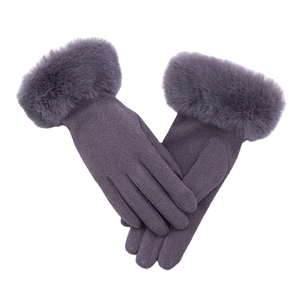 Custom Women's Wool Cuff Winter <b>Gloves</b> | <b>Touchscreen</b> Casual Warm Knit Cuff <b>Gloves</b> | Thermal Cold Weather Fashion OEM ODM - Product Image 6