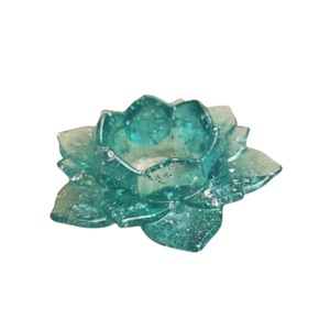 Ensemble de porte-bougies à bougies chauffe-plat en résine époxy artisanale sur le thème de l'océan avec coquillages naturels pour la décoration de table de maison de plage moderne - Product Image 6