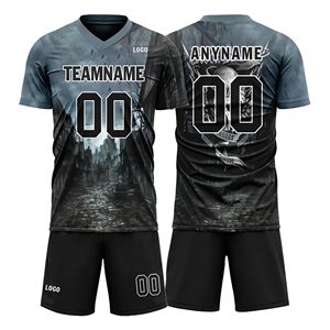ชุดฟุตบอลทีมแบบกำหนดเองพร้อมโลโก้พิมพ์ลายแบบ Sublimation ผู้ผลิตขายส่ง - Product Image 1