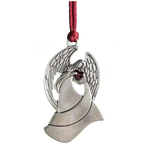 Adorno de Ángel de Navidad hecho a mano para colgar en árbol, repisa o puerta - Product Image 4