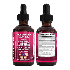 Formule personnalisée de probiotiques liquides pour femmes avec extrait de cohosh noir et d'igname sauvage OEM - Product Image 2