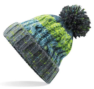 Bonnet rayé personnalisé en tricot côtelé, casquette d'hiver bicolore unisexe, couvre-chef pour équipe sportive, streetwear, vente en gros, OEM, marque privée - Product Image 2