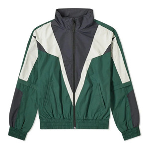 Fitness Apparel Manufacturer Full Zip Track Jacket Matching Pants Set Color Block Windbreaker Jacket Nylon Made Anorak Wind Coat - Product Image 3
