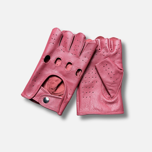 Guantes de Piel Rosa al por Mayor, Transpirables, Sin Forro, Estilo Casual, para Primavera/Verano, con Logotipo Personalizado - Product Image 3
