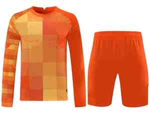 Uniformes de Portero de Fútbol para Hombre, Transpirables, Estampados, de Verano, Conjuntos de Camiseta Deportiva de Manga Larga para Entrenamiento de Fútbol, OEM, Venta al Por Mayor - Product Image 3