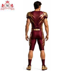 Uniforme de football américain pour hommes adultes de qualité supérieure, respirant, 100% polyester, vêtements de sport - Product Image 3