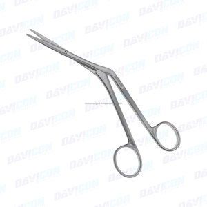 Chevalier manuel 6 3/4 po. Ciseaux nasaux en acier et inoxydable avec instrument chirurgical à base coudée en plastique - Product Image 2