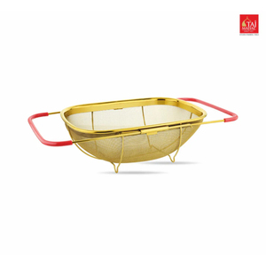 Multi-Purpose Stainless Steel PVD Coated Gold SS <b>Sink</b> <b>Basket</b> with mesh Reinforcement Protector - Product Image 1