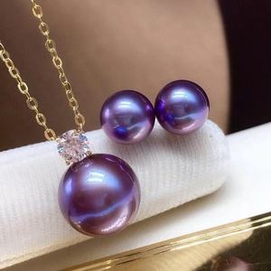 Collier en jade et perles naturelles 18 carats pour femmes, bijoux fins de luxe léger, ensembles de bijoux haut de gamme, chaîne de clavicule avec boîte cadeau - Product Image 2