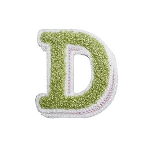 Patch brodé 3D personnalisable haut de gamme en sergé, lettres en chenille, sequins, thermocollant, logo pour sweat à capuche, badge, chapeau 2026 - Product Image 2