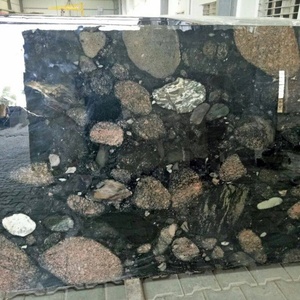 Hiện đại thanh lịch màu đen phiến đá cẩm thạch tự nhiên đánh bóng bề mặt biển axit Hydra kết thúc nhà bếp phòng tắm bàn lớn phiến đá - Product Image 5