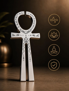 Diapasón gigante Ankh de color oro mate de doble cara (243/697HZ) - Product Image 1
