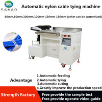 Machine de regroupement automatique de serre-câbles en nylon pour bureau avec alimentateur vibrant pour faisceaux de câbles
