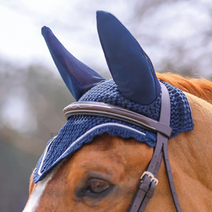 Outils équestres : Bonnet anti-mouches personnalisé pour chevaux, protection des oreilles en maille de laine pour l'équitation, l'entraînement et la compétition - Product Image 4