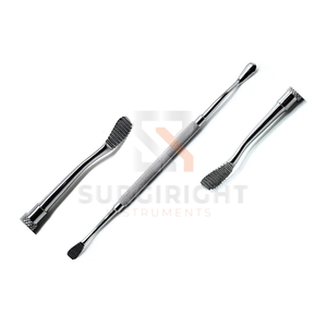Ensemble d'instruments chirurgicaux Miller en acier inoxydable allemand, lime à os dentaire double extrémité, finition miroir, bord brut, Blush Surgical CE - Product Image 2