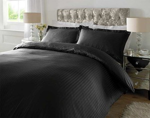 Juego de Sábanas de Lujo, 300 Hilos, 100% Algodón Satén, Color Sólido, Transpirable, para Todas las Temporadas, Calidad de Hotel, Decoración de Dormitorio - Product Image 2