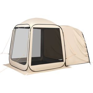 Tenda Schermo Portatile 6x6 piedi per 4-6 Persone, Gazebo Pop-Up per Portellone SUV con Lati in Rete, Materiale Oxford, Borsa per il Trasporto Inclusa - Product Image 1