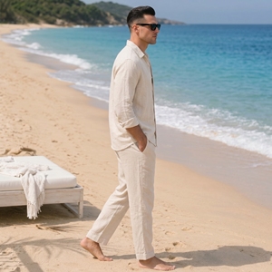 Ensemble de chemises pour hommes, tissu léger et doux, respirant, coupe confortable, design durable, idéal pour un usage quotidien décontracté, avec option OEM - Product Image 6