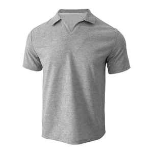Wholesale Summer Casual Were Men's Short Sleeve T <b>Shirt</b> Custom Logo Quick Dry <b>Waffle</b> Knitted Regular Fit - Product Image 2