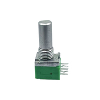Potenciómetro de Eje Aislado Lineal Serie F09K de 9 mm B100K, Control de Volumen, Reóstato Rotatorio, Resistencia Variable +/-20%