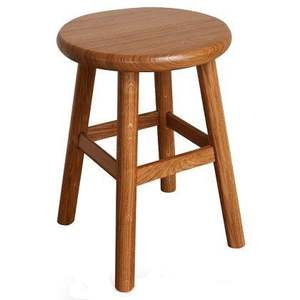 Taburete de Madera Hecho a Mano con Construcción de Madera Dura Resistente para Sala de Estar, Dormitorio, Entrada, Uso Decorativo - Product Image 1