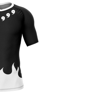 Camiseta Deportiva de Compresión para Hombre, Corte Ajustado, Cuello Redondo, Transpirable, Secado Rápido, Poliéster y Elastano, para Gimnasio y Fitness - Product Image 6