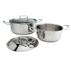 หม้ออุ่นอาหารทรงกลมสแตนเลสเก็บความร้อน ยี่ห้อ S AND SONS พร้อมหูจับ สำหรับใส่อาหารประเภทบิรียาณี หรืออาหารอื่นๆ - Product Image 3