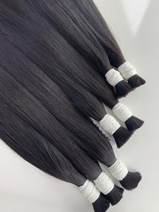 Wholesale Price Virgin Vietnamese Double Drawn Human Hair Bulk 100% Natural Soft Smooth <b>Tangle</b> Free Natural Hair - Product Image 6