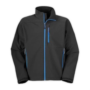 Chaqueta de Forro Polar Negra para Hombre, Cuello Alto, Cierre de Cremallera, Estilo Casual, Resistente al Viento, Exterior de Poliéster, Ropa de Otoño, Nuevo Diseño, Estilo Moderno - Product Image 1