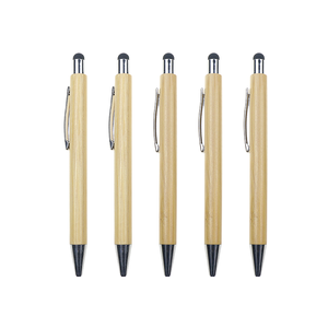 Becol ปากกาลูกลื่นไม้ไผ่2อิน1ปากกาสไตลัสแบบเป็นมิตรกับสิ่งแวดล้อมปากกาลูกลื่นพิมพ์โลโก้ได้ตามต้องการสำหรับธุรกิจ - Product Image 1