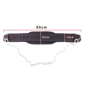 เข็มขัดยกน้ำหนักแบบมีโซ่ สำหรับออกกำลังกาย ฟิตเนส เพิ่มพลัง ยกน้ำหนัก ทำจากไนลอน EVA คุณภาพสูง ทนทาน - Product Image 4
