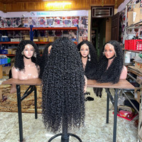 Perruques en cheveux humains de qualité supérieure, perruque frontale en dentelle, cheveux vierges vietnamiens, perruque frontale en dentelle, perruques lisses et bouclées pour femmes noires, sans colle, perruque