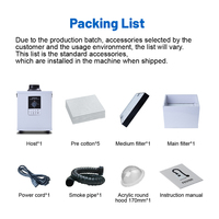KNOKOO OEM/ODM Profesional 99.97% HEPA Filter Karbon Aktif Penghisap Asap untuk Printer DTF, Penggoyang Bubuk, dan Oven