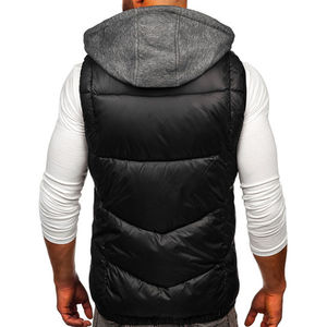 Veste de travail d'hiver en maille avec fermeture éclair, multi-poches, pratique, pour l'extérieur, avec logo d'entreprise personnalisé, pour hommes - Product Image 6