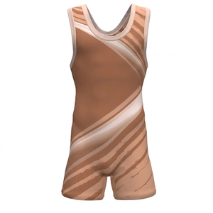 Maillot de lutte noir ajusté pour homme en nylon extensible, anti-humidité, imprimé par transfert, motif drapeau américain, vêtement de sport de combat - Product Image 6